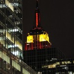 4/22のアースデイ、エンパイア・ステート・ビルディング が緑色に! Empire State Building 1 Oct 2009 3